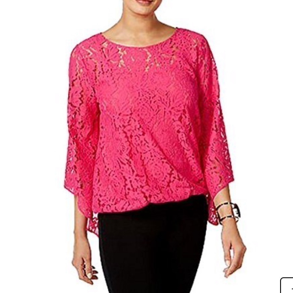Alfani Lace Buble Top
